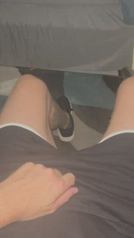 Love free balling in short shorts