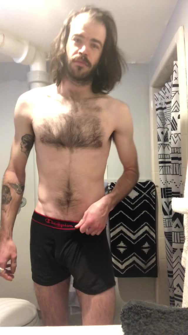 Playing with myself a little before I hop in the shower. ;)