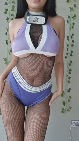 busty petite titty drop gif