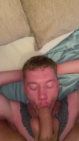 big dick blowjob deepthroat face fuck gay gif