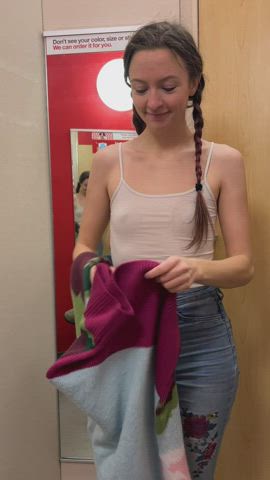 I LOVE when she brings me in the changing room with her