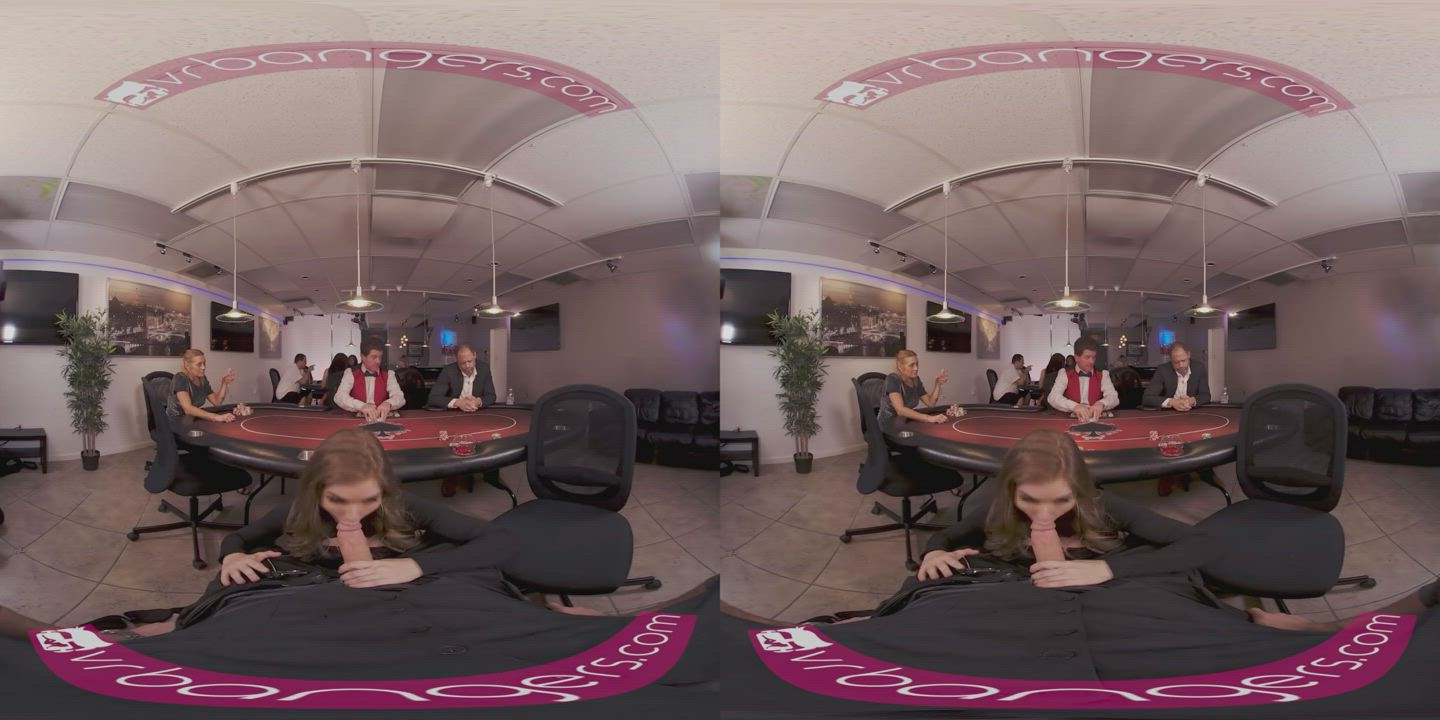 Busty babe is fucking hard in this agent VR porn parody