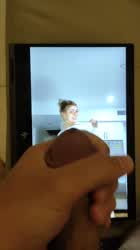 Cum Tribute White Girl gif
