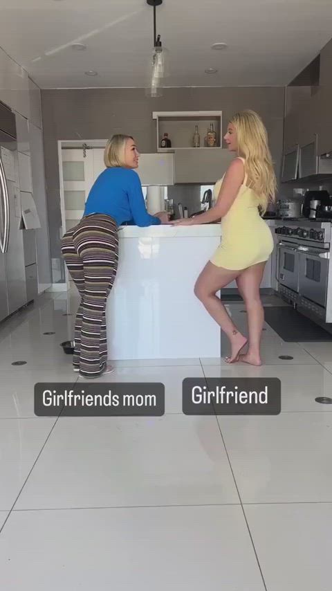 ass bbc family girlfriend kitchen mom slapping step-mom walking gif