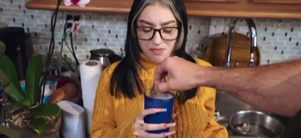 blowjob cumshot tits gif