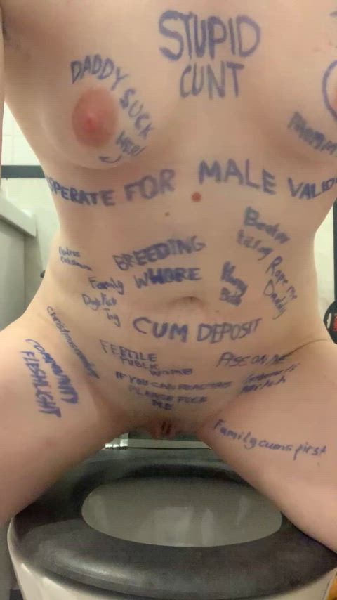 I’m such a dumb cunt I forgot to write “piss whore” on myself, I hope this