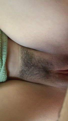 Hairy POV Puerto Rican Pussy gif