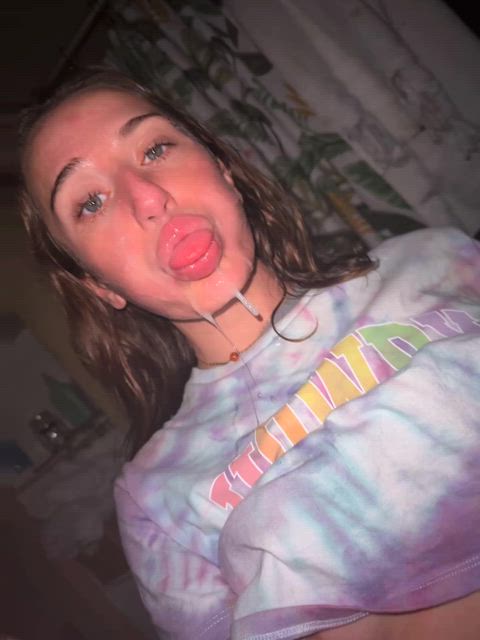 cute facial r/supercutebabesjizzed blowjobs tiny-tits gif