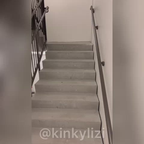 Dared to get completely naked in the hotel stairwell [f] what next?