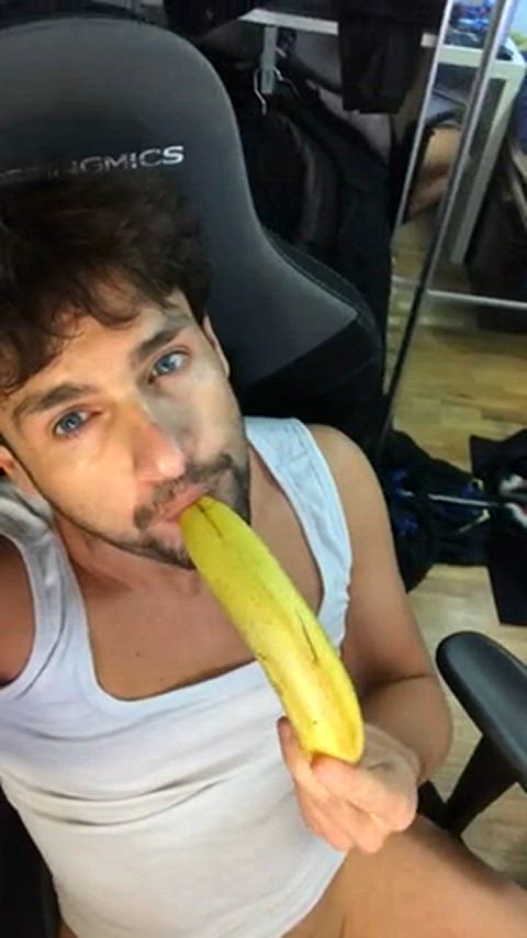 amateur big dick big eyes blue eyes cute deepthroat miss banana gif