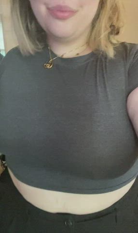 Big Tits Blonde Nude gif