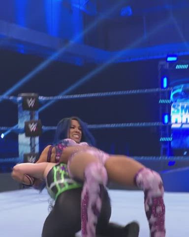 ass big ass pawg see through clothing thick thighs tiny white girl wrestling gif