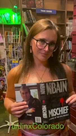 Flashing MILF Public Tits gif