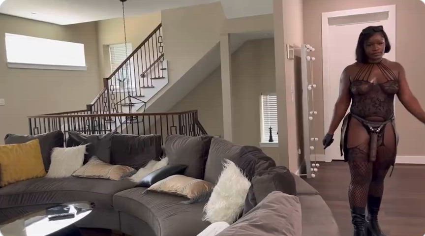 -Queen Melanin Femdom Humiliation Pegging Porn GIF by strictbitchfemdom