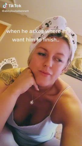 Cum In Mouth Facial JOI Tease TikTok Tongue Fetish gif