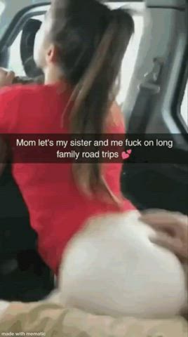 brother car sister gif