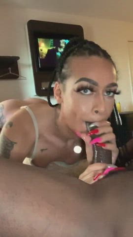 amateur blowjob cum cum in mouth cumshot homemade onlyfans trans trans woman gif