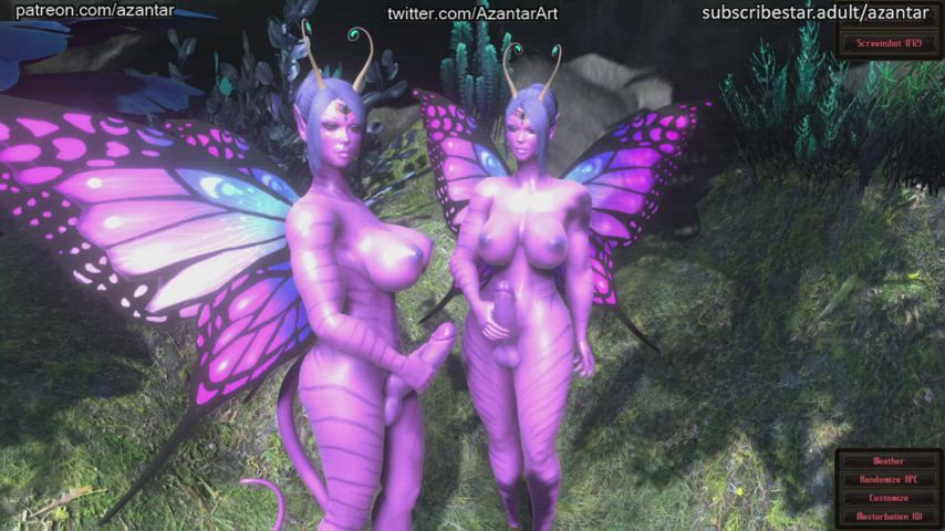 TwinsButterflyAndSuccubiMasturbation