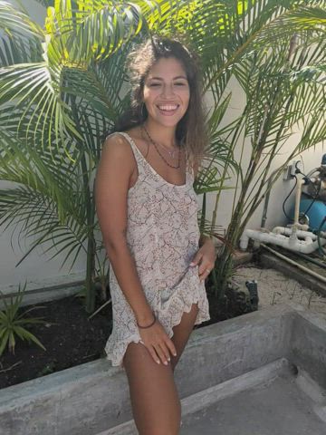Getting ready to tan