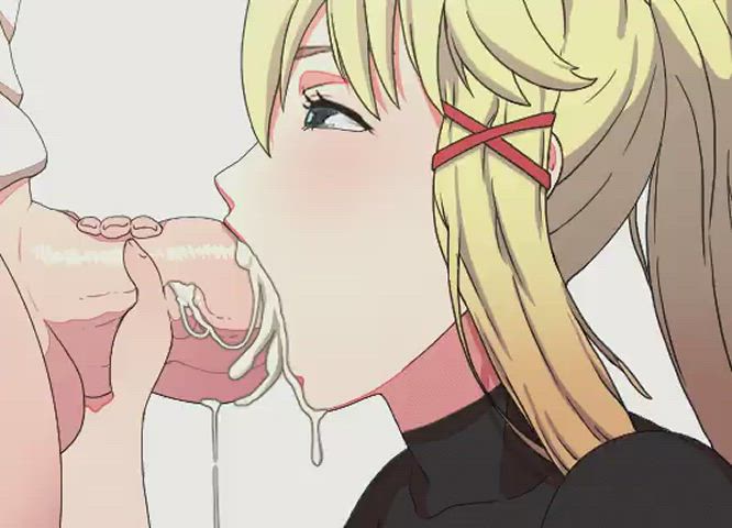 Blowjob Cum In Mouth Cumshot Rule34 ThroatPie gif