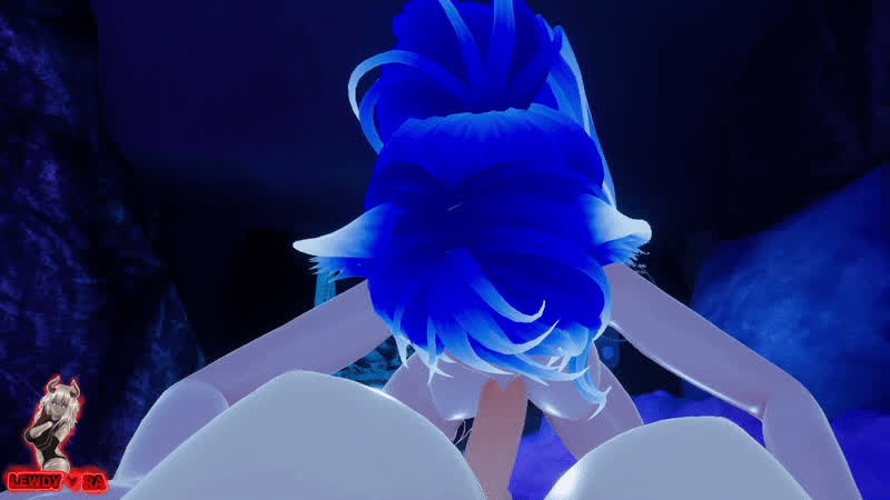 big tits blowjob egirl sucking vr wet gif