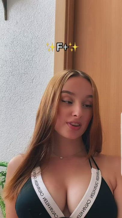 Big Tits Boobs Bra Cleavage Nipple Nipple Piercing Nipples TikTok Tits gif