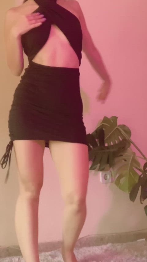 amateur asian dance striptease tease teasing gif