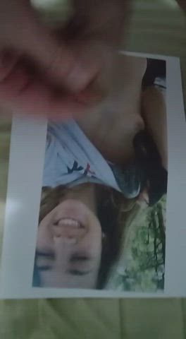 Cumshot Tits Tribute gif