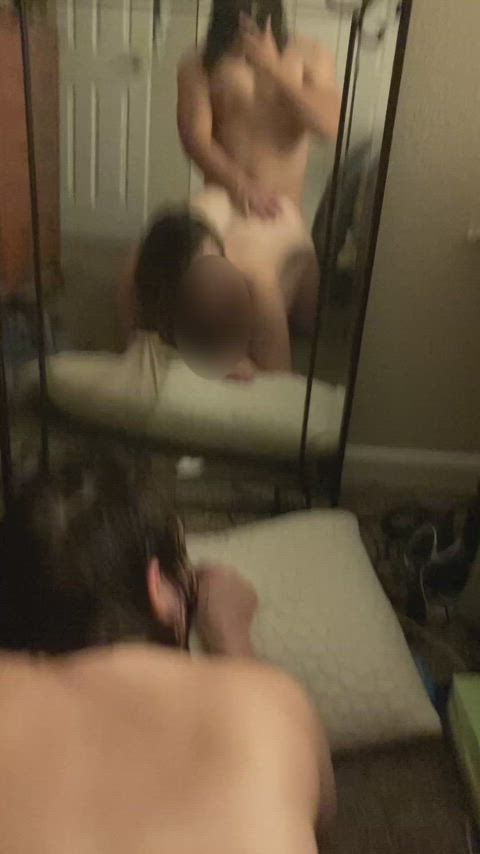 cheating doggystyle mirror gif