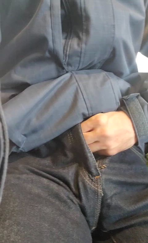 Through my jeans 