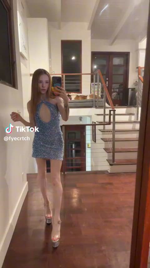 beautiful dress madi collins redhead gif