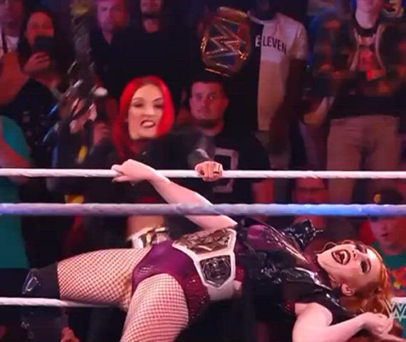 ass goth pale pawg redhead slut slutty thick wrestling gif