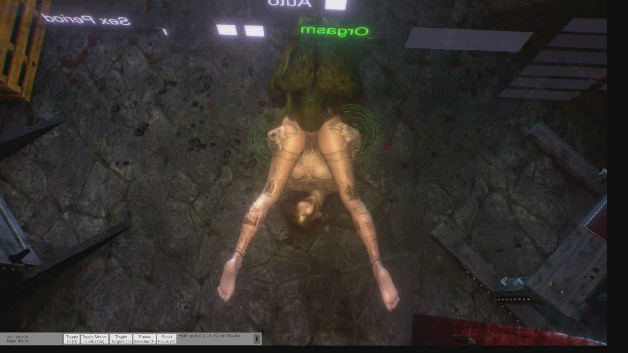 3D Female Pussy Licking gif