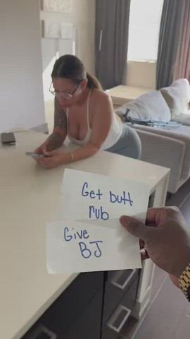 ass ass clapping big ass brunette cute interracial latina nsfw oiled onlyfans gif