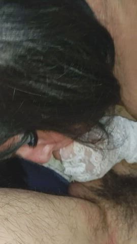 Blowjob Cougar Cum In Mouth gif
