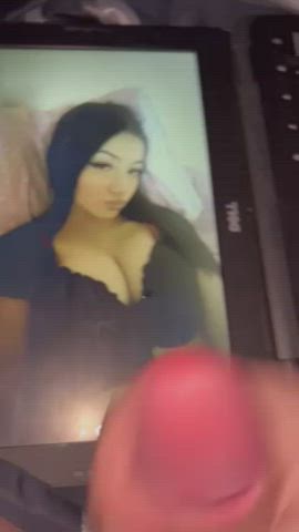 big tits boobs cum cumshot latina natural tits orgasm teen tiktok tits gif