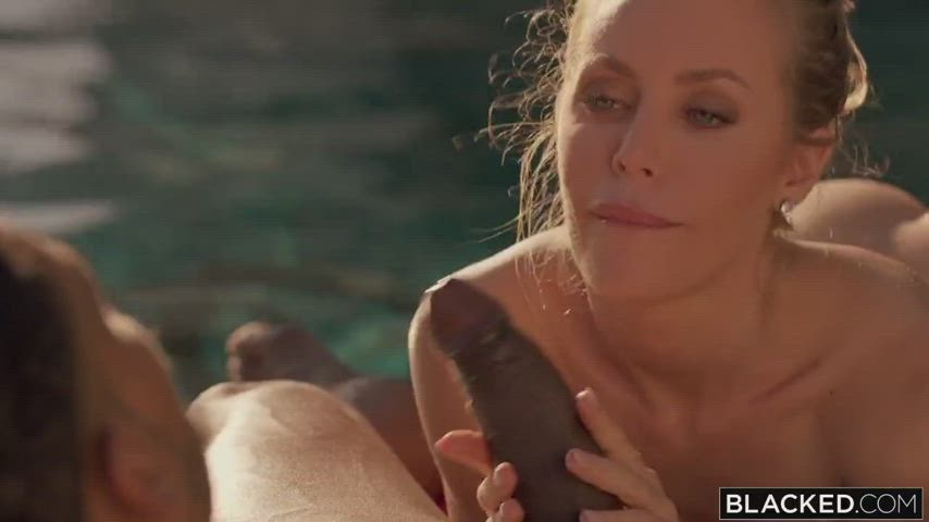 bbc blonde nicole aniston gif