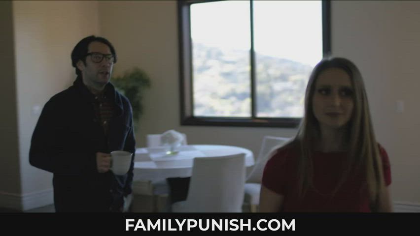 Laney Grey Receives a Lesson from her Father