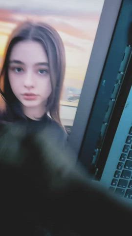 Came on the cute face of Dasha Taran
