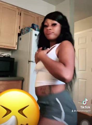 big ass bubble butt pussy rear pussy tiktok twerking gif