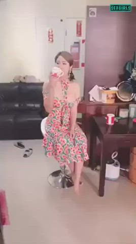 asian big tits public gif