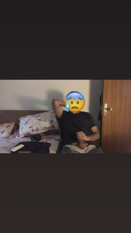 balls cock masturbating gif