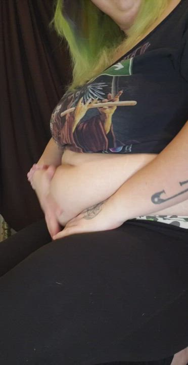 BBW Belly Button Tease gif