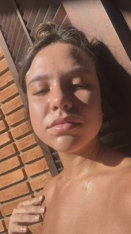 boobs brazilian brunette gif