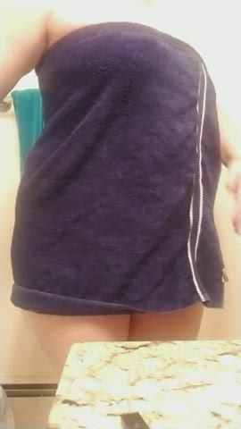 Bouncing out of my towel