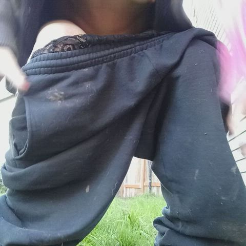 Marking My Territory In The Yard