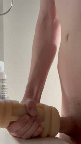 big dick fleshlight jerk off masturbating teen gif