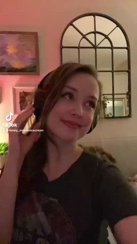 19 years old babe big tits boobs cute natural tits pretty teen tits gif