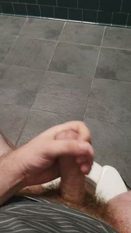 Cum Cumshot Male Masturbation Masturbating Public Work gif