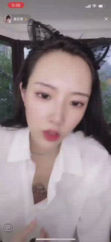 downblouse natural tits small tits gif